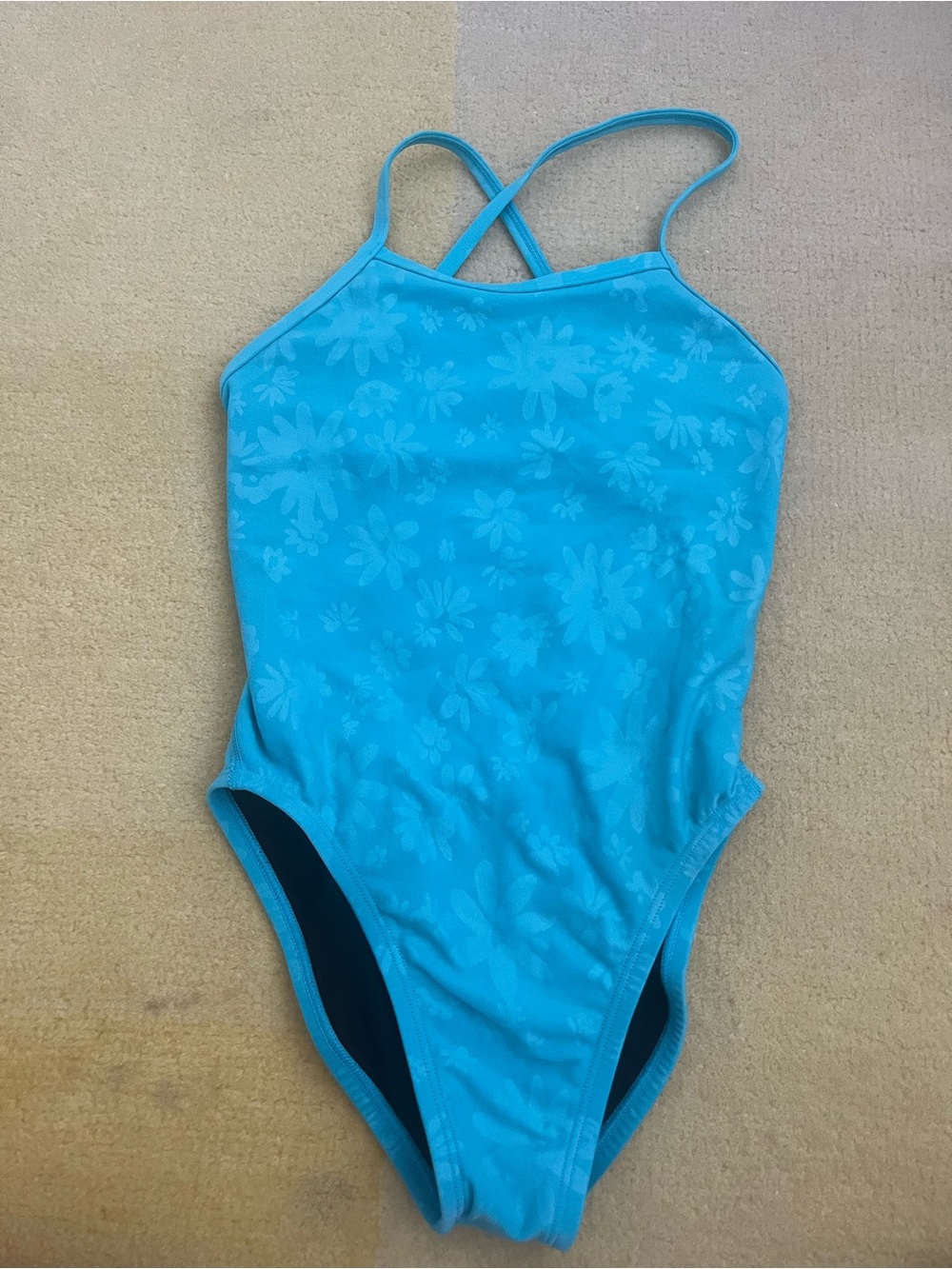 Jolyn Brandon One-Piece Swimsuit sky flower print